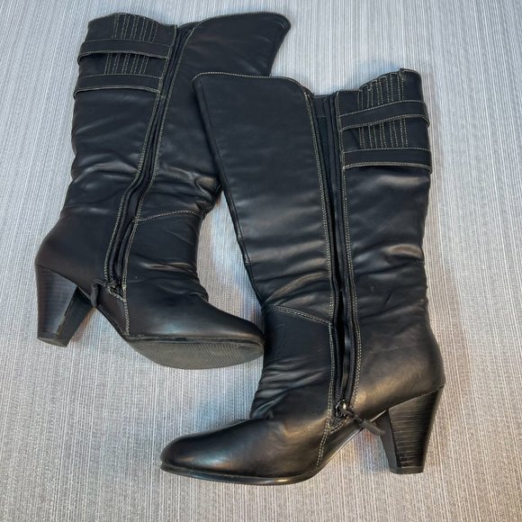 Penningtons WIDE CALF Knee High, Heeled Boots, Size 9 - Picture 2 of 14